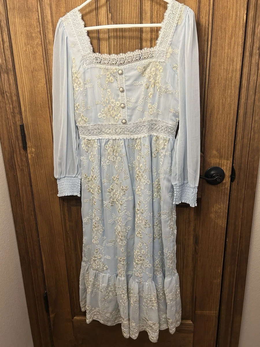 chinese dress ladies Vintage Lace Dress Lace Ruffle Gown