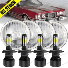 For 1958-1976 Ford Thunderbird 4pcs 5.75 5-34 Black Led Headlights Hi Lo Beam For 1958-1976 Ford Thunderbird 4pcs 5.75 5-34 Black Led Headlights Hi Lo Beam