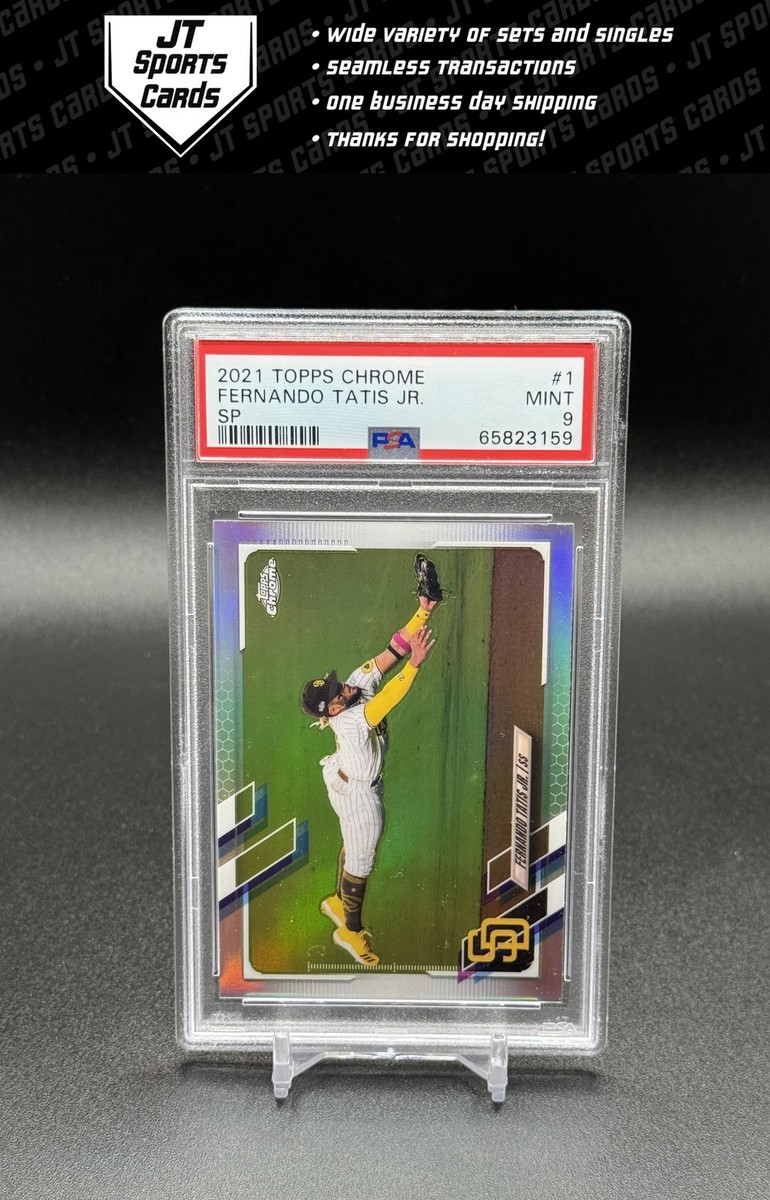 2021 Topps Chrome Fernando Tatis Jr. 1 SP Image Variation PSA 9 