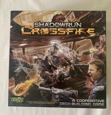 Shadowrun Crossfire Catalyst Game Labs Board Game Co-op Deck-Building Fantasy