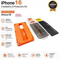 3X Panzer Glas Kompatibel Mit Iphone 16 + Kamera Schutz + Installationshilfe