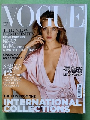 VOGUE mag March-2004 NATALIA VODIANOVA  Daria Werbowy Polina Kouklina Gemma Ward