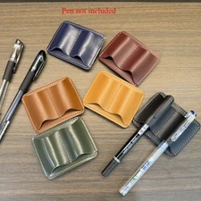 Durable Elegant Lightweight Soft Corrosion-Resistant Retro Leather Dual-Pen Clip