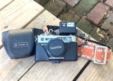 YASHICA GSN ELECTRO 35 45mm f/1.7 Spiderman Film Camera Flash Case Orig Strap