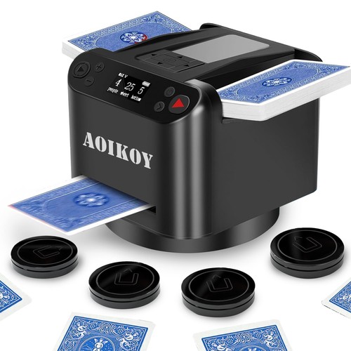 Multifunctional Automatic Card Shuffle & Dealer Machine 360° Rotation Smart Deal - Picture 1 of 9