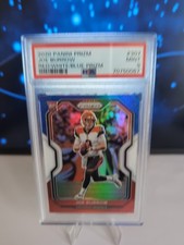 2020 Panini Prizm Rookie Joe Burrow #307 Red White & Blue Prizm (RC) PSA MINT 9