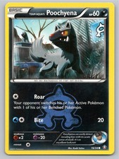 2015 POKEMON DOUBLE CRISIS TEAM AQUA'S POOCHYENA 16/34 C NM A105891 FREE S&H