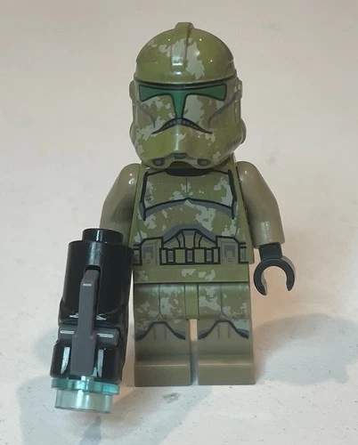 Lego SW0519 Kashyyyk Clone Trooper Star Wars 75142 75035 Minifigure w/ Weapon