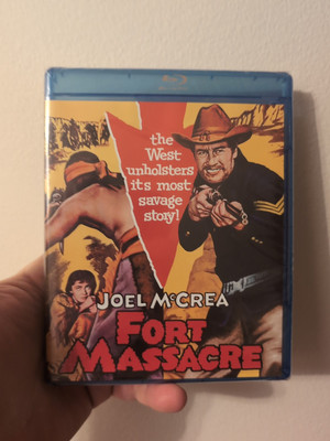 Fort Massacre NEW Sealed (Blu-ray, 1958) Joel McCrea Kino Lorber OOP Western