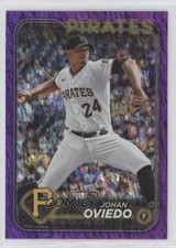 2024 Topps Series 1 Purple Holofoil 553/799 Johan Oviedo #65 1as3