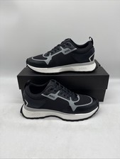 Image of Men’s Hugo Boss Jonah Runn Lifestyle Trainers Dark Grey Black UK 6 EU 40 New