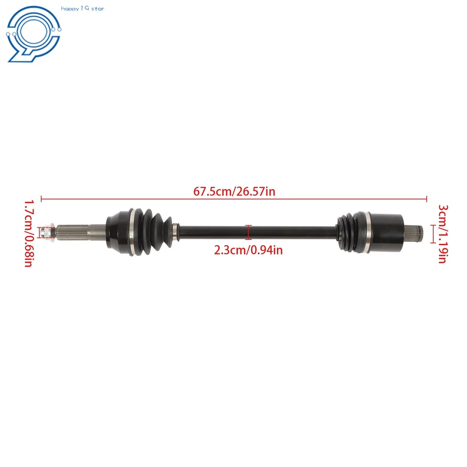Eje de transmisión trasero izquierdo/derecho CV para Polaris Ranger 800 Crew XP 800 1 PIEZA Foto 4 de 4