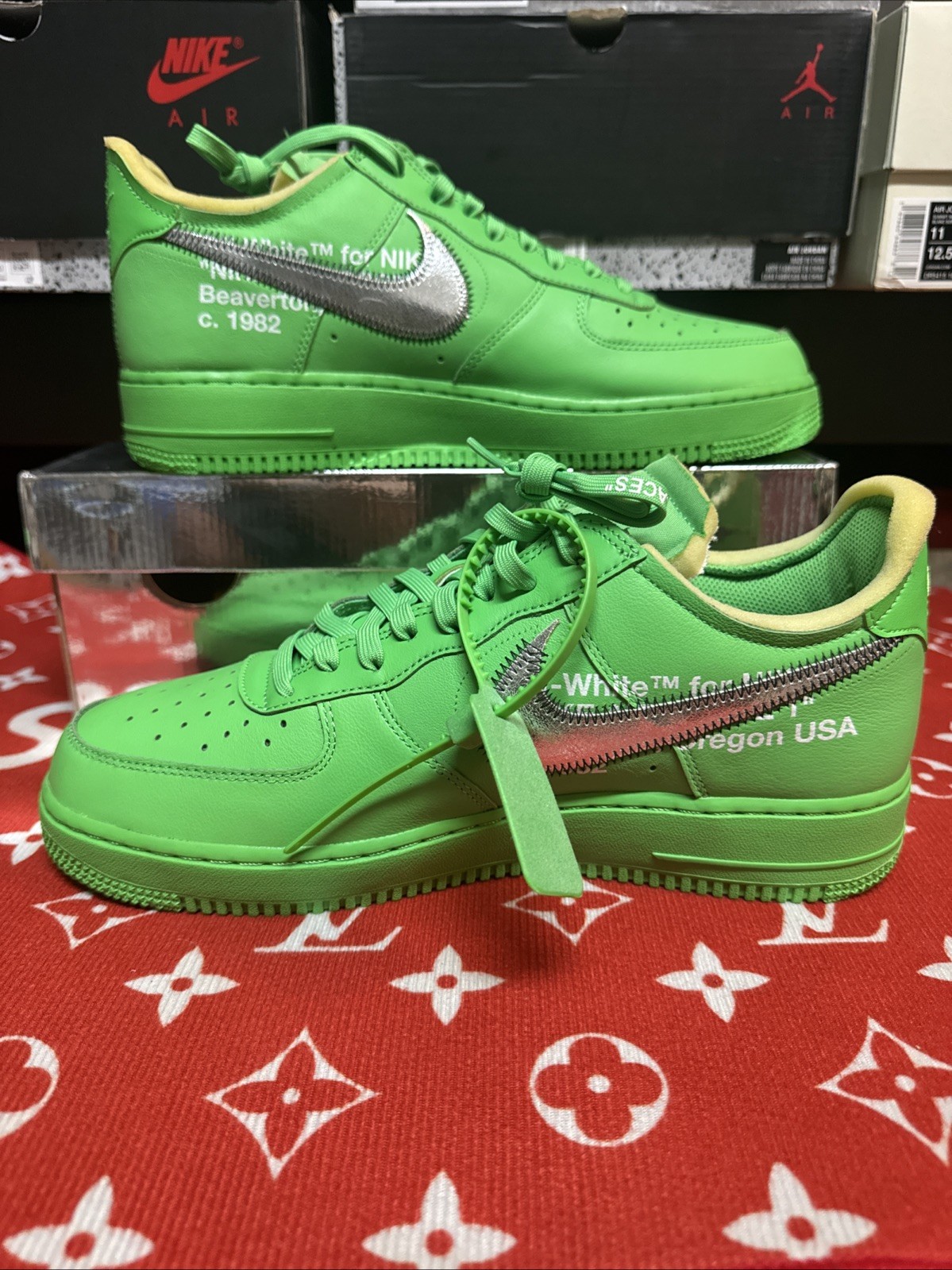 SAOLA Nike Air Force 1 Low Off White Brooklyn taglia 10 5