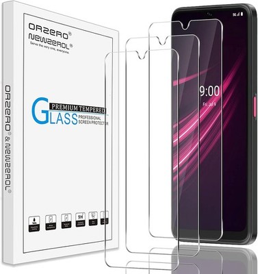 Orzero (3 Pack) Tempered Glass Screen Protector Compatible for T-Mobile REVVL V+
