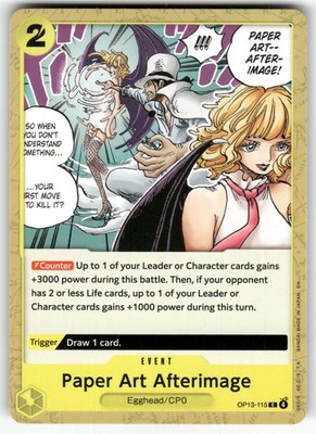Paper Art Afterimage OP13-115 Carrying On His Will NM