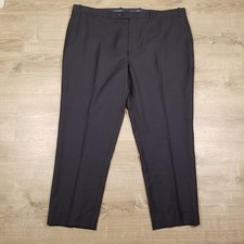 Peter Millar Navy Blue Dress Pants Wool Pleated Mens Size 46x30 Formal Wedding