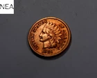 1881 Indian Head Penny Cent ~ AU/Uncirculated (red) ~ ZI222