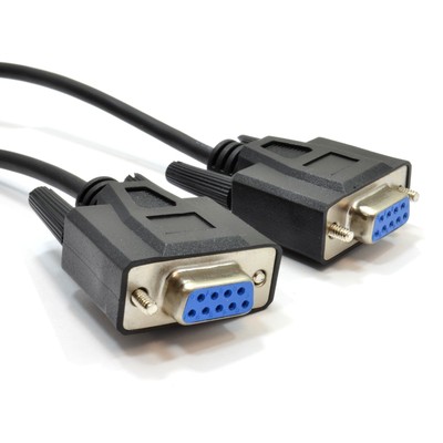 9 Pin DB9 Seriell RS232 NULL Modem Hochgeschwindigkeits Geschirmtes Kabel 3m