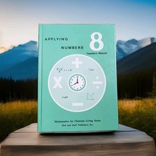 Homeschool Christian Math Book Lot Bundle Grades 7  8