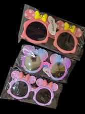 KIDS SUNGLASSES 3 Pk MOUSE EARS MICKEY  MINNIE LOOK LIGHT BLOCKING LENS BEACH