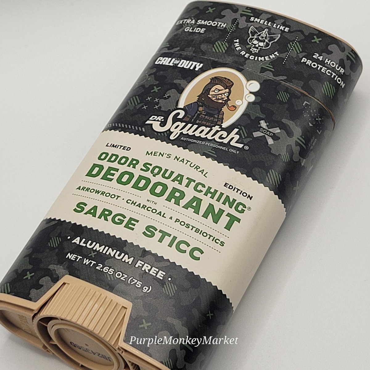 Dr. Squatch Men's Natural Deodorant Call Of Duty SARGE STICC 2.65