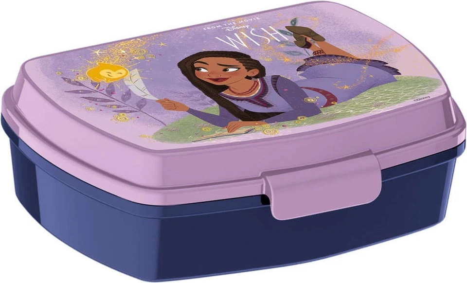 Boîte à Goûter Wish Disney Neuve Asha Étoile Enfant Fille École Lunch Box - Photo 2/2