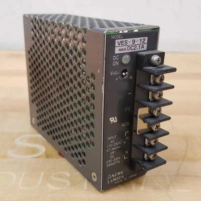 Nemic-Lambda VES-9-12 Power Supply, 170-250VAC, 47-440Hz, 230-330VDC, 38W - USED - Image 1 of 4