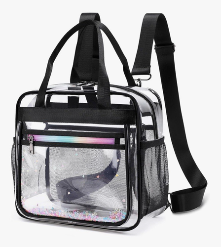 Kidnuo Clear Travel Tote Backpack Convertible Women's Girls Bag *NEW* - Picture 10 of 10