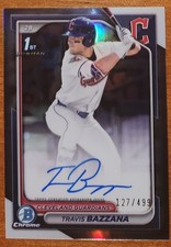2024 Bowman Chrome Prospects Bowman Travis Bazzana Auto Refractor /499  #CPA-18