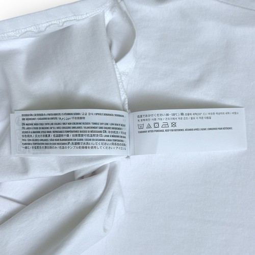 New Abercrombie & Fitch Essential Tuckable Baby Tee Women's Small White Crewneck - Picture 9 of 12