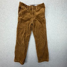 Polo Ralph Lauren Boys Brown Corduroy Straight Leg Pants Size 10 Cotton Casual
