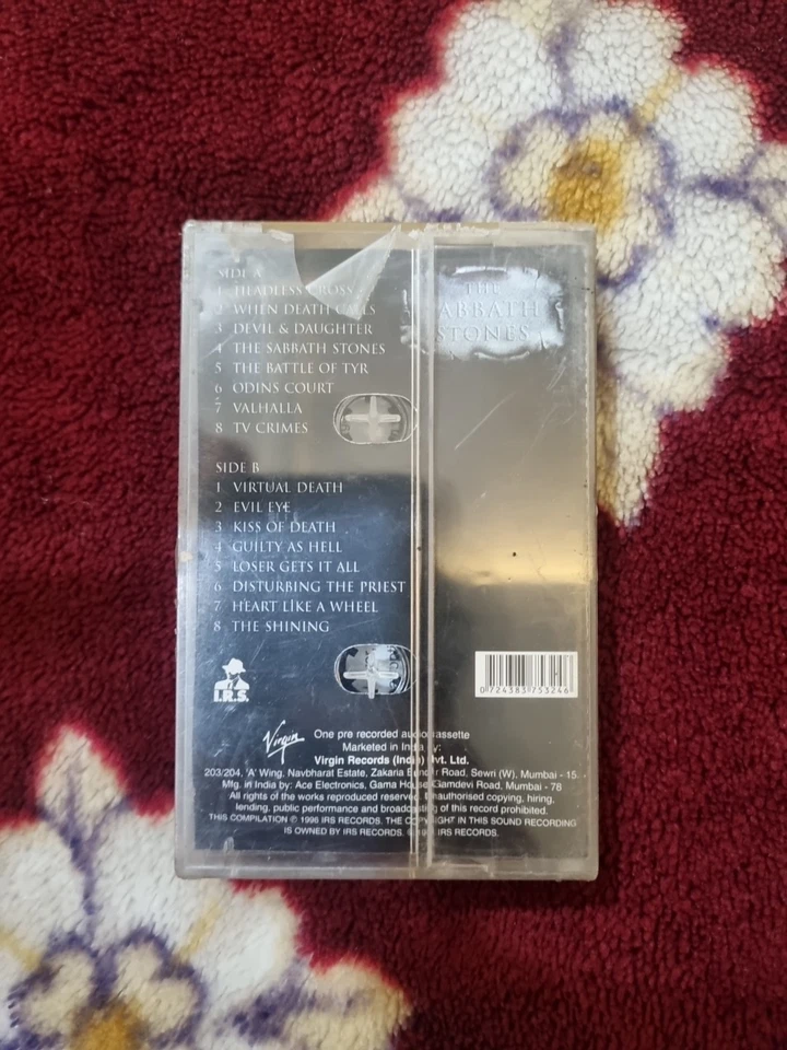 Black Sabbath The Sabbath Stones INDIA MADE SEALED CASSETTE OZZY OSBOURNE - Image 3 of 3