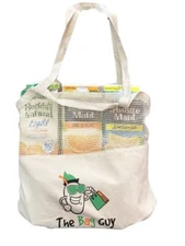5 Pack- Organic Cotton Grocery Bags | Reusable Vegetable Produce Bags 