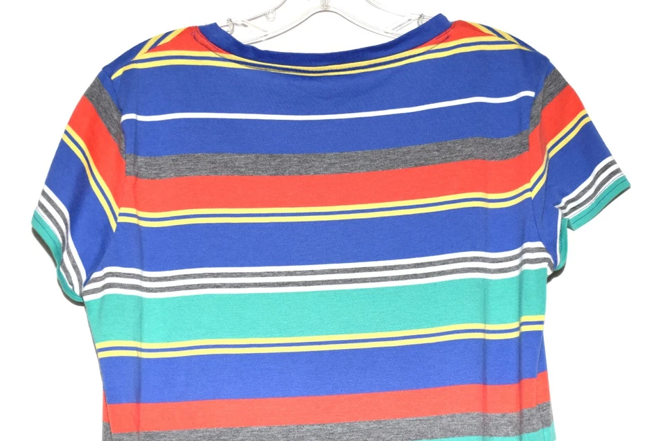 Gilligan O'malley Azul Naranja Verde Rayas Camiseta Prendas para Dormir Vestido Talla M Foto 4 de 4