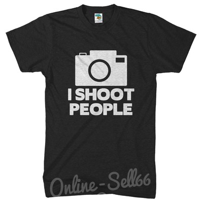 Lustiges T-Shirt I Shoot People Fotograf Fotografie Kamera Herren Damen