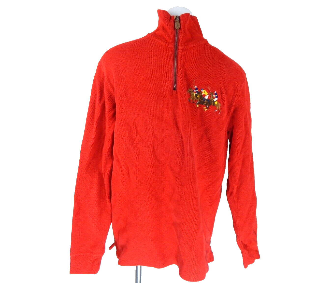 Polo Ralph Lauren uomo media felpa quarto zip triplo pony timbrato usata in ottime condizioni