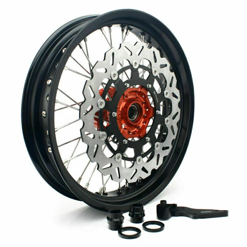 17" Supermoto Wheel Rotor Sprocket Kit For SX SXF XC XCW XCF SXS-F EXC EXC-F SXS - Image 2 of 4