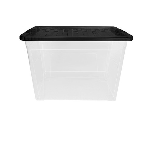 Clear Plastic Storage Boxes with Lids Box Home Office Kitchen Stackable UK Made - Picture 120 of 127