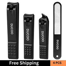 Nail Clipper Set, 4 PCS Ultra Sharp Nail Clippers for Men, Women, Adults Toenail