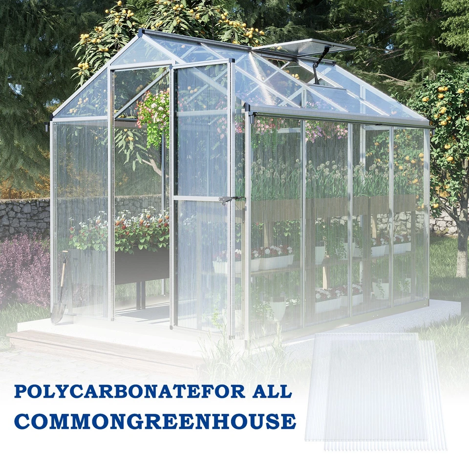Aoodor 6PCS 24" x 72"Polycarbonate Greenhouse Panels Waterproof UV Protected 4mm - Image 4 of 4