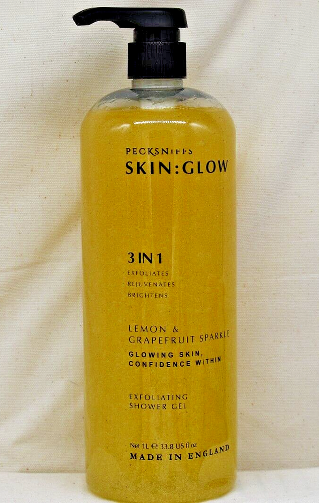 PECKSNIFF'S Skin: Glow 3 in 1 Lemon & Grapefruit Sparkle Exfoliating Shower Gel