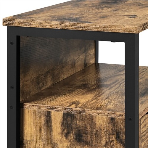 Mueble Baño de Madera Armario Baño de Suelo Armario de Almacenamiento 55x30x86cm - Imagen 22 de 22
