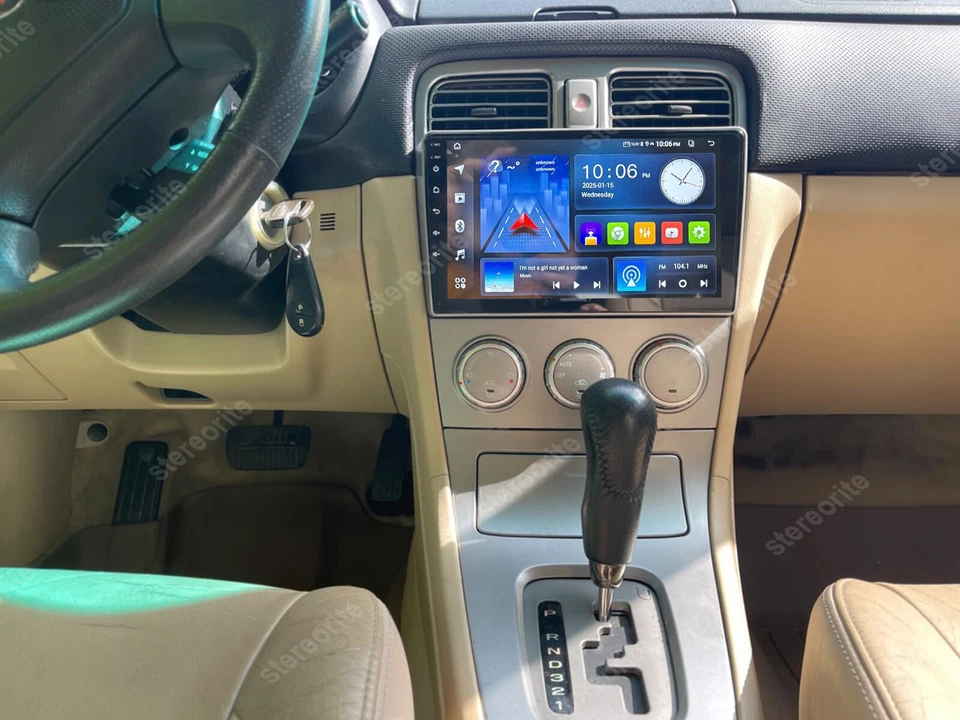 Android 13 Apple CarPlay Car Stereo Radio Navi SWC For Subaru Forester 2002-2008 Foto 2 de 4