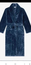 The Company Store Plush Mens Robe, Navy sz XXL READ