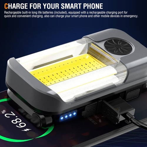Rechargeable 2000 Lumen Work Light Magnetic LED Super Bright Worklight Dimmable - Picture 9 of 11