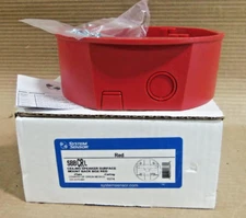 NEW SYSTEM SENSOR SBBCRL CEILING SPEAKER SURFACE MOUNT BACKBOX FIRE ALARM