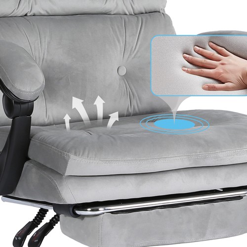 Silla de Oficina Ergonómica Reclinable Giratoria Ajustable Tela PC Computadora Escritorio Silla - Imagen 37 de 89