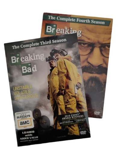 Breaking Bad DVDs, Seasons 3 & 4, New Sealed