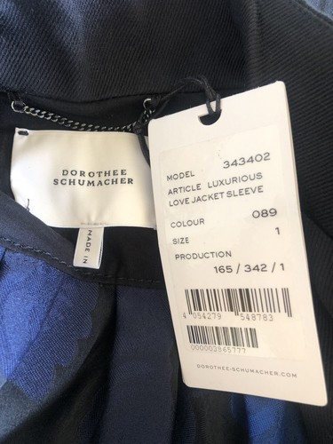 Dorothee Schumacher $ 1.220 neu mit Etikett! Gr. 1 S luxuriöse Liebe Mixed Media Blazer Jacke - Bild 10 von 10