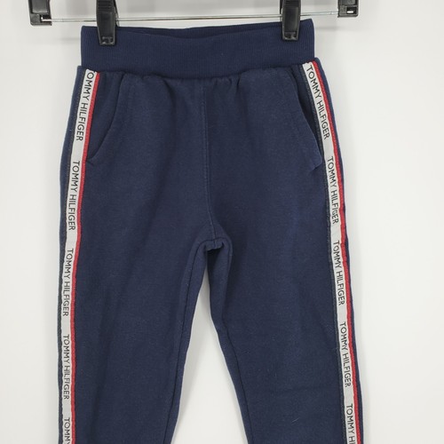 Tommy Hilfiger Sweatpants Boys Youth 6X Navy Blue Elastic Waistband - Picture 2 of 12